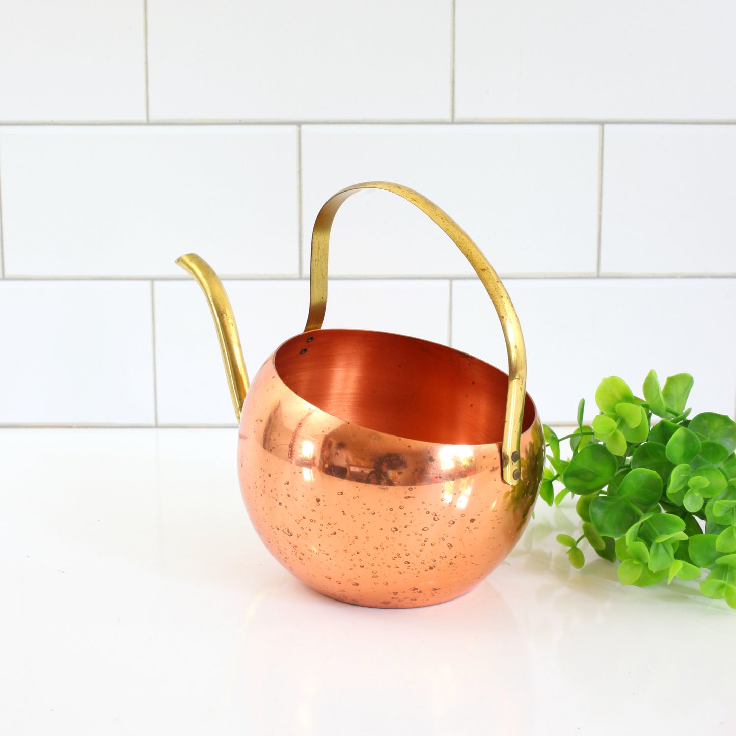 SOLD - Mid Century Copper Watering Can by Coppercraft Guild