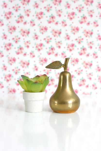 SOLD - Mid Century Brass Pear Bell