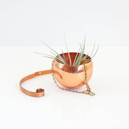 SOLD - Large Hanging Copper Planter by Coppercraft Guild