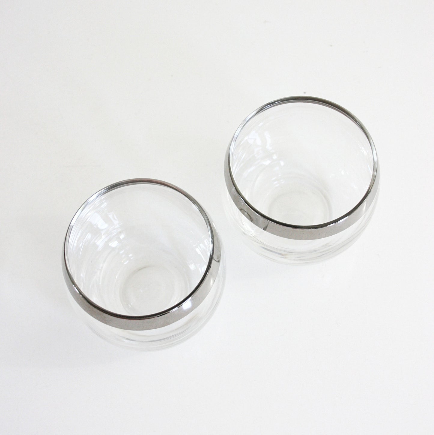 SOLD - Vintage Pair of Dorothy Thorpe Roly Poly Glasses / Mid Century Modern Mad Men Tumblers