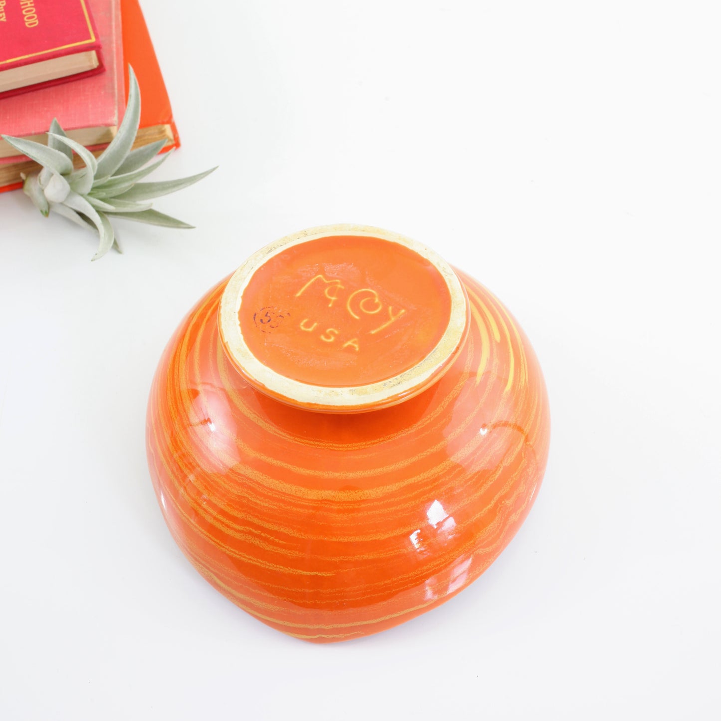 SOLD - Mid Century Orange McCoy Harmony Planter